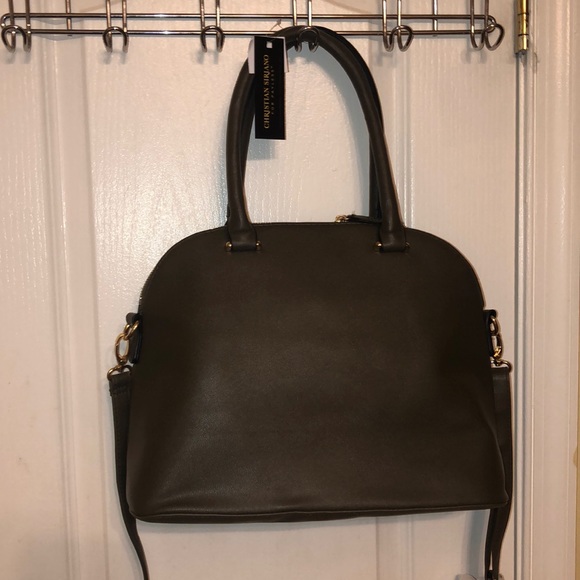Christian Siriano by Payless olive green satchel - Picture 6 of 7